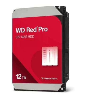 Western Digital WD122KFBX Red Pro internal hard drive, 12 TB, 3.5", Serial ATA3, 7200 RPM, 512 MB