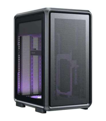 Cooler Master MF400M-KHNN-S00 MasterFrame 400 Mesh Black, mATX, USB 3.2 Type-C, Window, Black