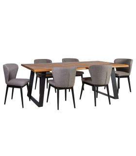 Обеденный комплект ROTTERDAM с 6 стульями