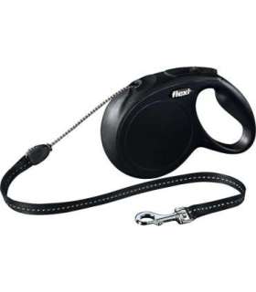 Flexi New CLASSIC 8 m Black Dog Retractable lead