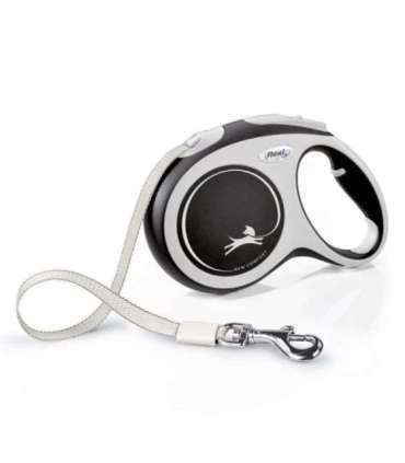 Flexi New COMFORT 8 m Black, Grey Dog Retractable lead