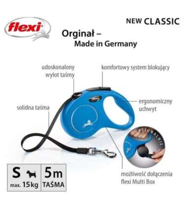 Flexi New Classic Dog Retractable lead 5 m