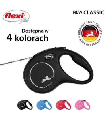 Flexi New CLASSIC 8 m Black Dog Retractable lead