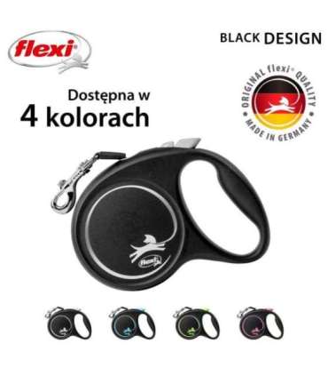 Flexi Black Design M 5 m Dog Retractable lead