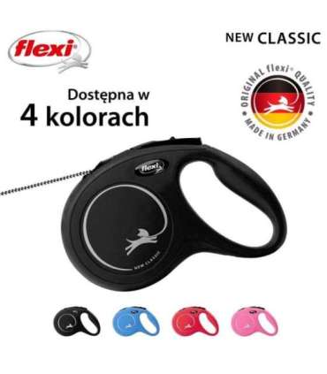 Flexi New CLASSIC 5 m Black Dog Retractable lead