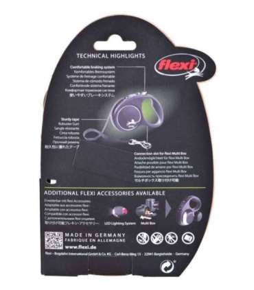 Flexi Black Design S 5 m Dog Retractable lead