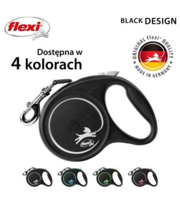 Flexi Black Design L 5 m Dog Retractable lead