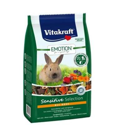 VITAKRAFT EMOTION Sensitive dry rabbit food - 600 g