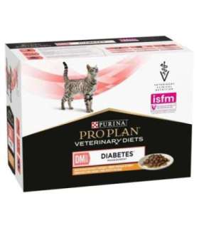 PURINA Pro Plan Veterinary Diets DM St/Ox Diabetes Management - wet cat food - 10 x 85g