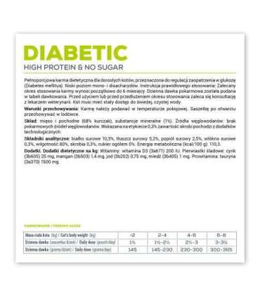 VET EXPERT Veterinary Diet Diabetic Cat - wet food for cats - 100g