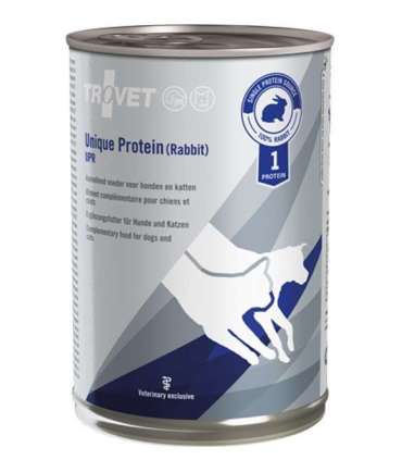 TROVET Unique Protein UPR with rabbit - Wet dog and cat food - 400 g