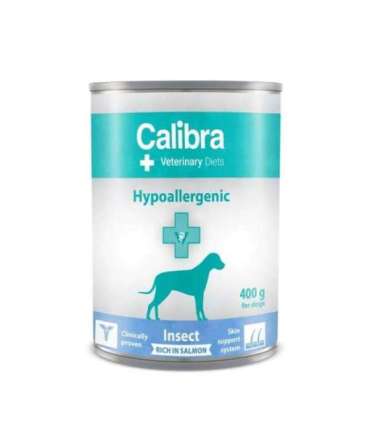 CALIBRA VD Dog Hypoallergenic Insect&Salmon - wet dog food - 400g