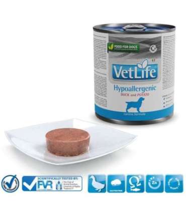 FARMINA Vet Life Diet DOG Hypoallergenic Duck & Potato - wet dog food - 300 g