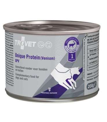 TROVET Unique Protein UPV Venison - wet food for dogs and cats - 200g