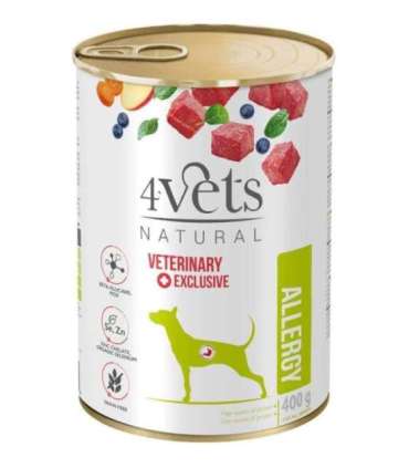 4VETS Natural Allergy Lamb Dog - wet dog food - 400 g