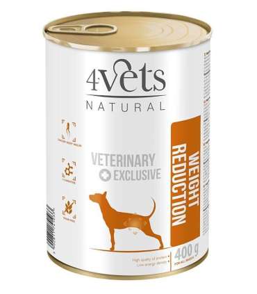 4VETS Natural Weight Reduction Dog - wet dog food - 400 g