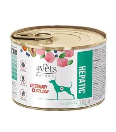 4VETS Natural Hepatic Dog  - wet dog food - 185 g