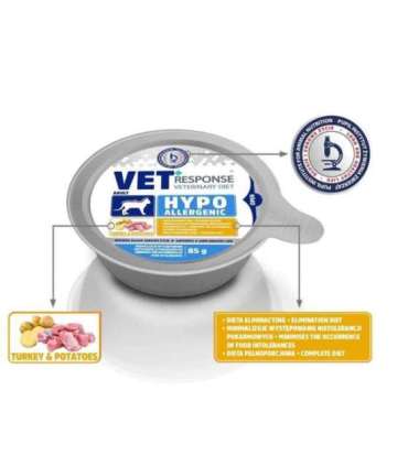 VET RESPONSE Hypoallergenic Turkey - wet cat food - 85g