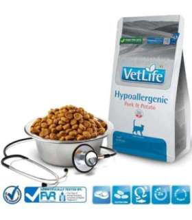 FARMINA VET Life Hypoallergenic Feline Pork & Potato - dry cat food - 1.5 kg