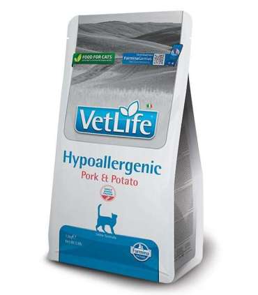 FARMINA VET Life Hypoallergenic Feline Pork & Potato - dry cat food - 1.5 kg