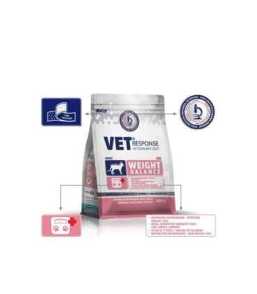 VET RESPONSE Weight balance - dry cat food - 400g