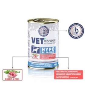 VET RESPONSE Hypoallergenic Rabbit - wet dog food - 400g