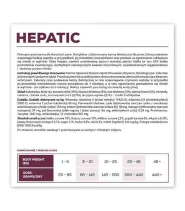 VET EXPERT Veterinary Diet Hepatic Dog - dry dog food - 2kg