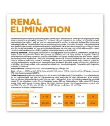 VET EXPERT Veterinary Diet Renal Elimination Dog - dry dog food - 8 kg