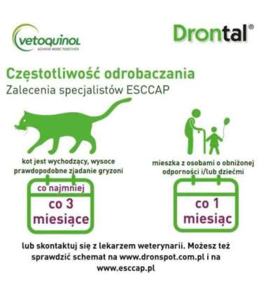 VETOQUINOL Drontal - anti-parasite tablets for cats - 2 pcs.