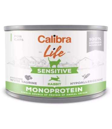 CALIBRA Cat Life Sensitive Rabbit - wet cat food - 200g
