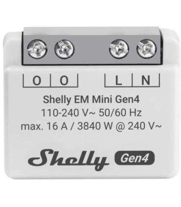 Inteligentny sterownik do pomiaru zużycia energii WiFi Shelly EM Mini Gen4