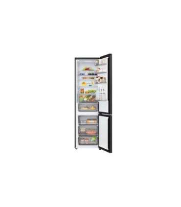 LG GBBS322CEV Refrigerator, C, Free-standing, Combi, Height 2.03 m, Net fridge 262 L, Net freezer 113 L, Black