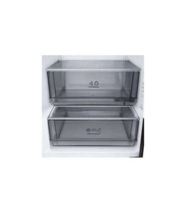 LG GBBS322CEV Refrigerator, C, Free-standing, Combi, Height 2.03 m, Net fridge 262 L, Net freezer 113 L, Black