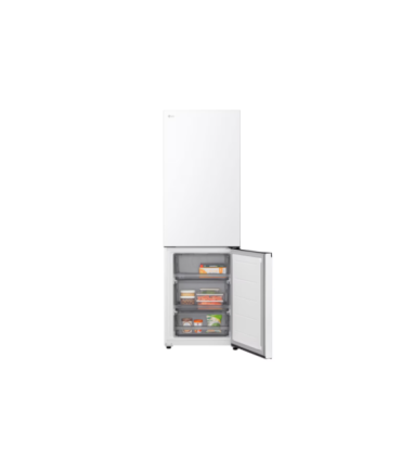 LG GBBSJ10ESW Refrigerator, E, Free-standing, Combi, Height 1.86 m, Net fridge 220 L, Net freezer 113 L, White