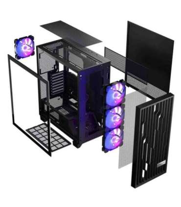 MODECOM Case VOLCANO PERUN APEX ARGB MIDI Black