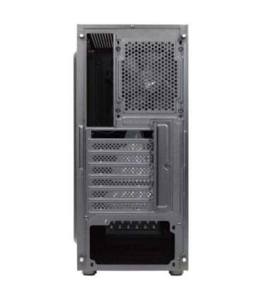 Aerocool DELTABKV1 ATX PC Case RGB Front Full Side Window 12cm Fan Black