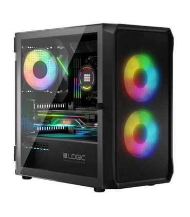 Logic PORTOS ARGB MINI USB 3.0 Case Black