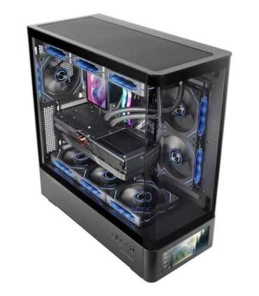 Mars Gaming MCLCDPRO computer case Midi Tower Black
