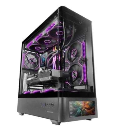 Mars Gaming MCLCDPRO computer case Midi Tower Black