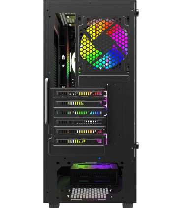 Savio Noctis Glass RGB Cube Black