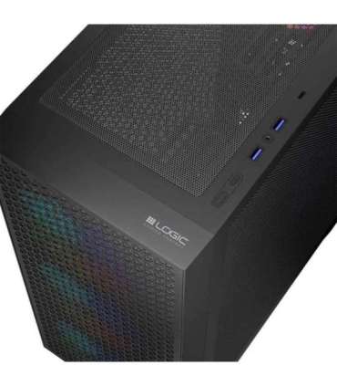 Logic DART PRO ARGB MIDI USB-C PC Case Black
