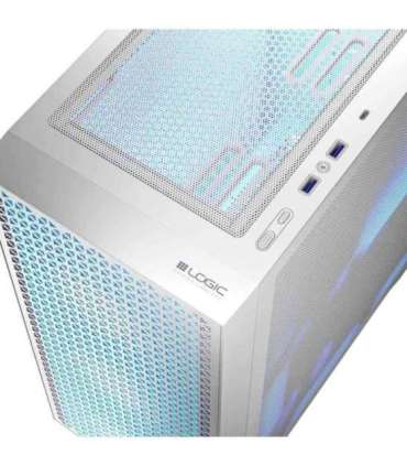 Logic DART PRO ARGB MIDI USB-C PC Case White