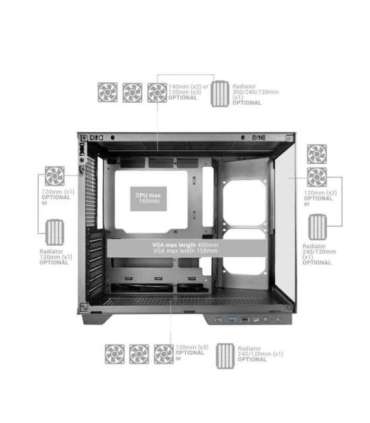 Mars Gaming MCMIRAGE computer case Midi Tower Black