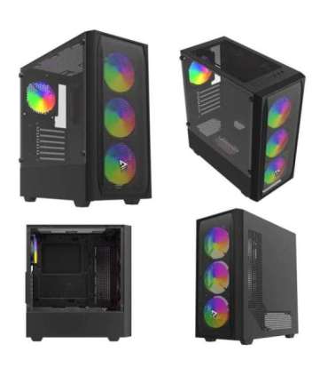 Savio Noctis Flow RGB Cube Black