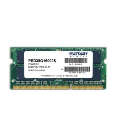 Patriot Memory 8GB PC3-12800 memory module 1 x 8 GB DDR3 1600 MHz