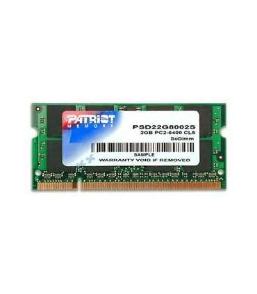 Patriot Memory DDR2 2GB CL5 PC2-6400 (800MHz) SODIMM memory module