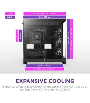 Case|NZXT|ATX/micro ATX/Mini-ITX/EATX|Black|Midi Tower|PC|CM-H92FB-01