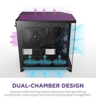 Case|NZXT|ATX/micro ATX/Mini-ITX/EATX|Black|Midi Tower|PC|CM-H92FB-01