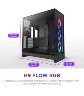 Case|NZXT|ATX/micro ATX/Mini-ITX/EATX|Black|Midi Tower|PC|CM-H92FB-R1