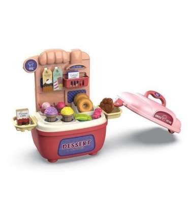 WOOPIE Cukiernia Lodziarnia 2w1 Sklep Walizka 22 el.